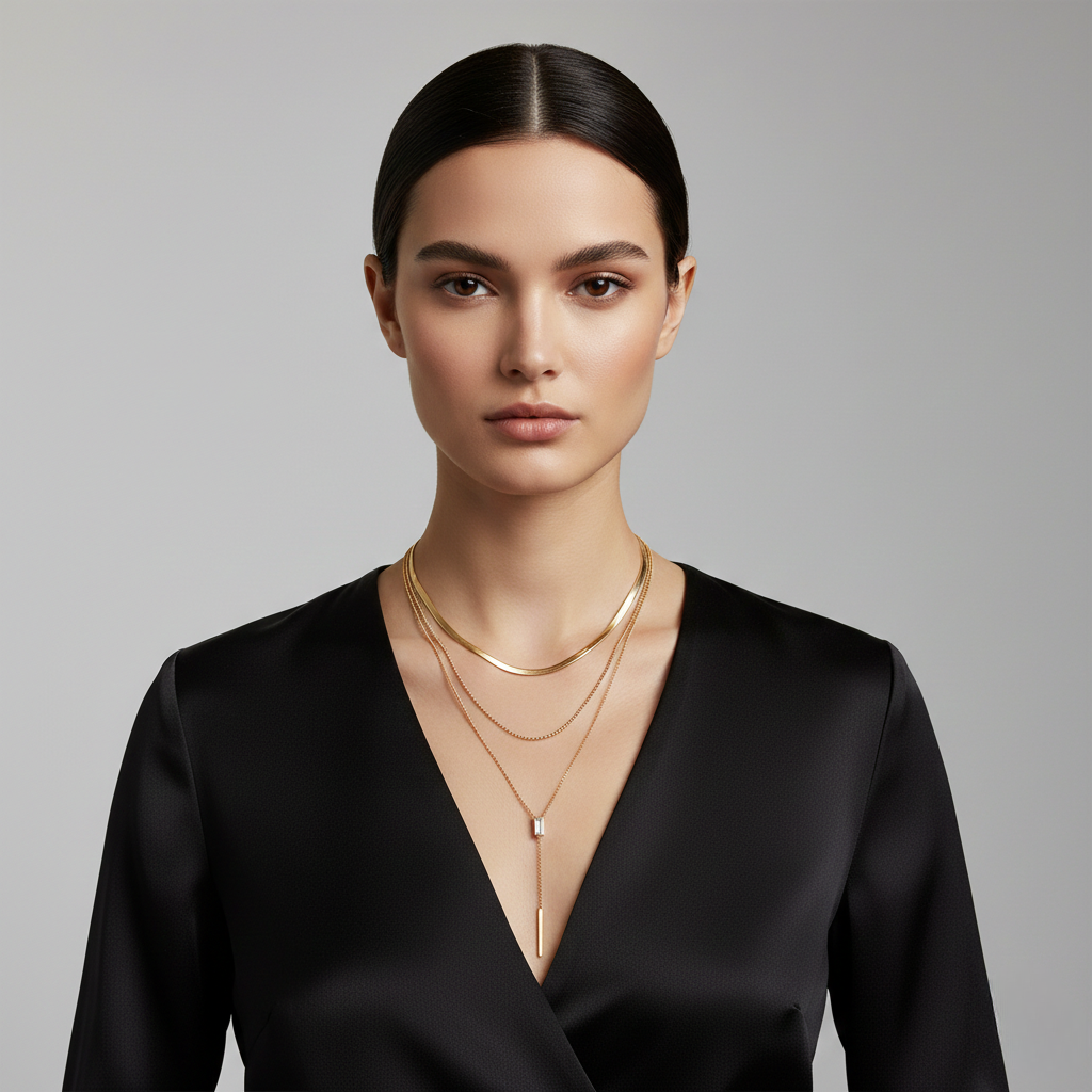 Aurelia Triple-Layer Lariat