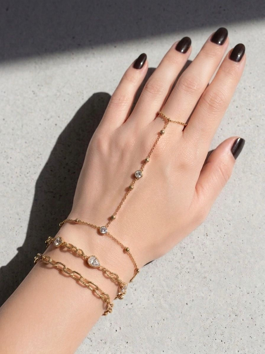 The Maya Etched Link Bracelet