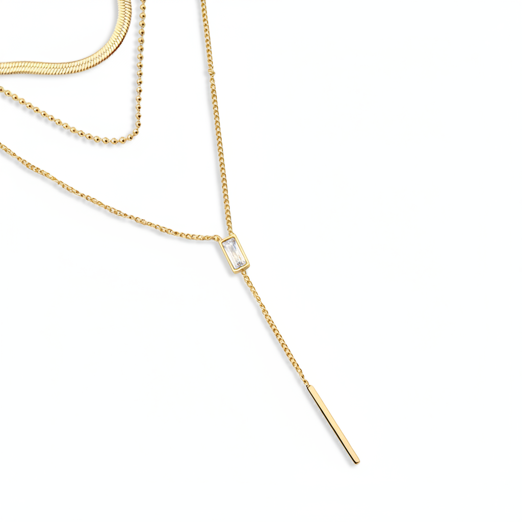 Aurelia Triple-Layer Lariat