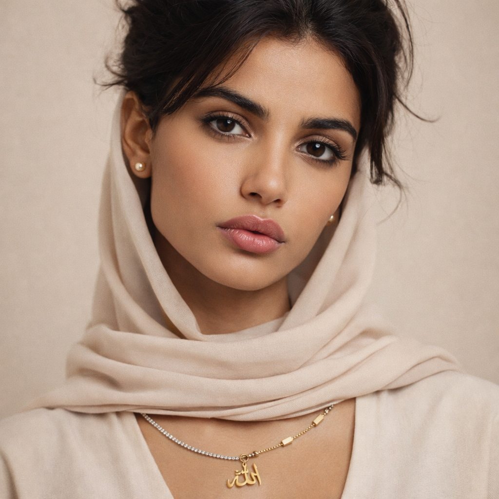 The Allah Medallion Split Necklace