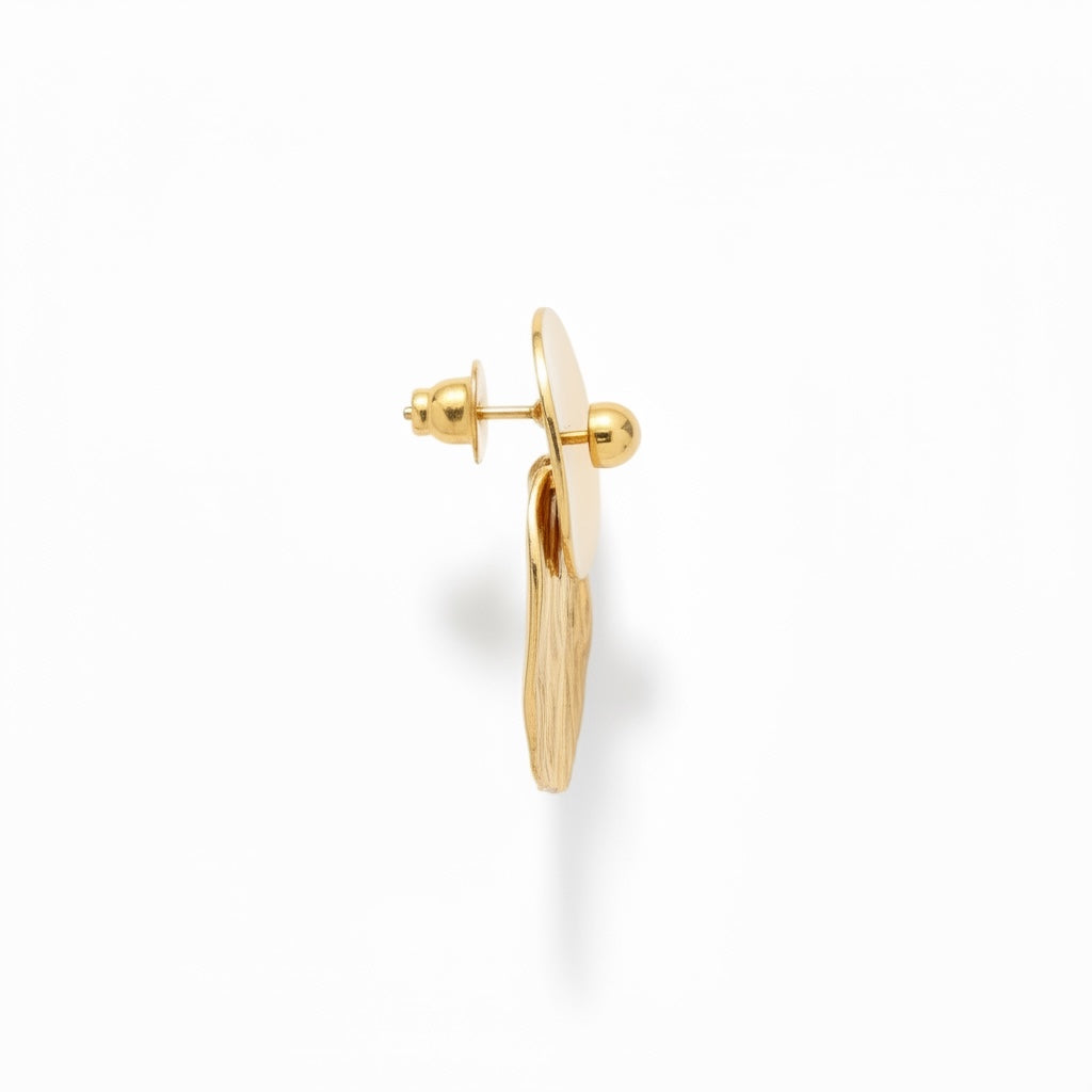 Textured Organic Drop Earrings