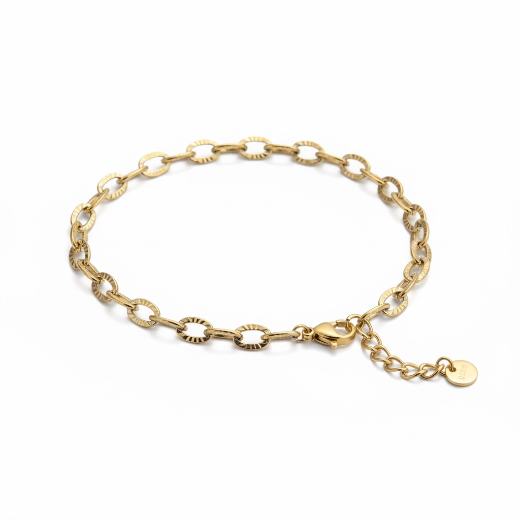 The Maya Etched Link Bracelet