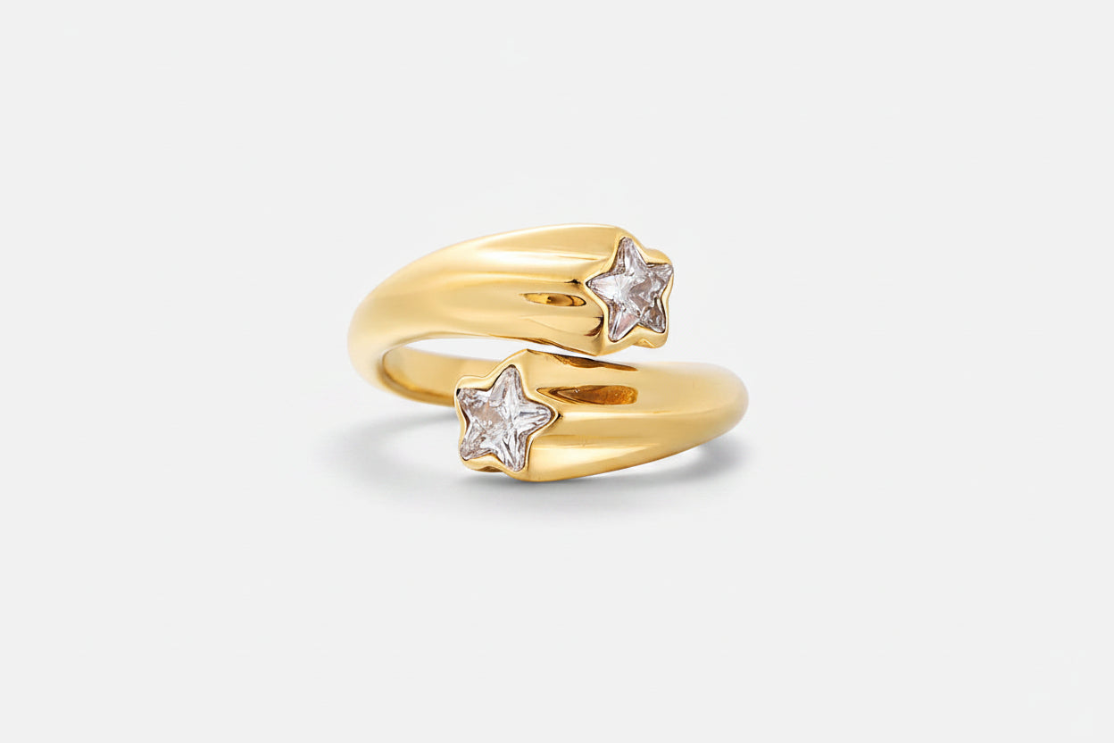 The Lyra Star Wrap Ring