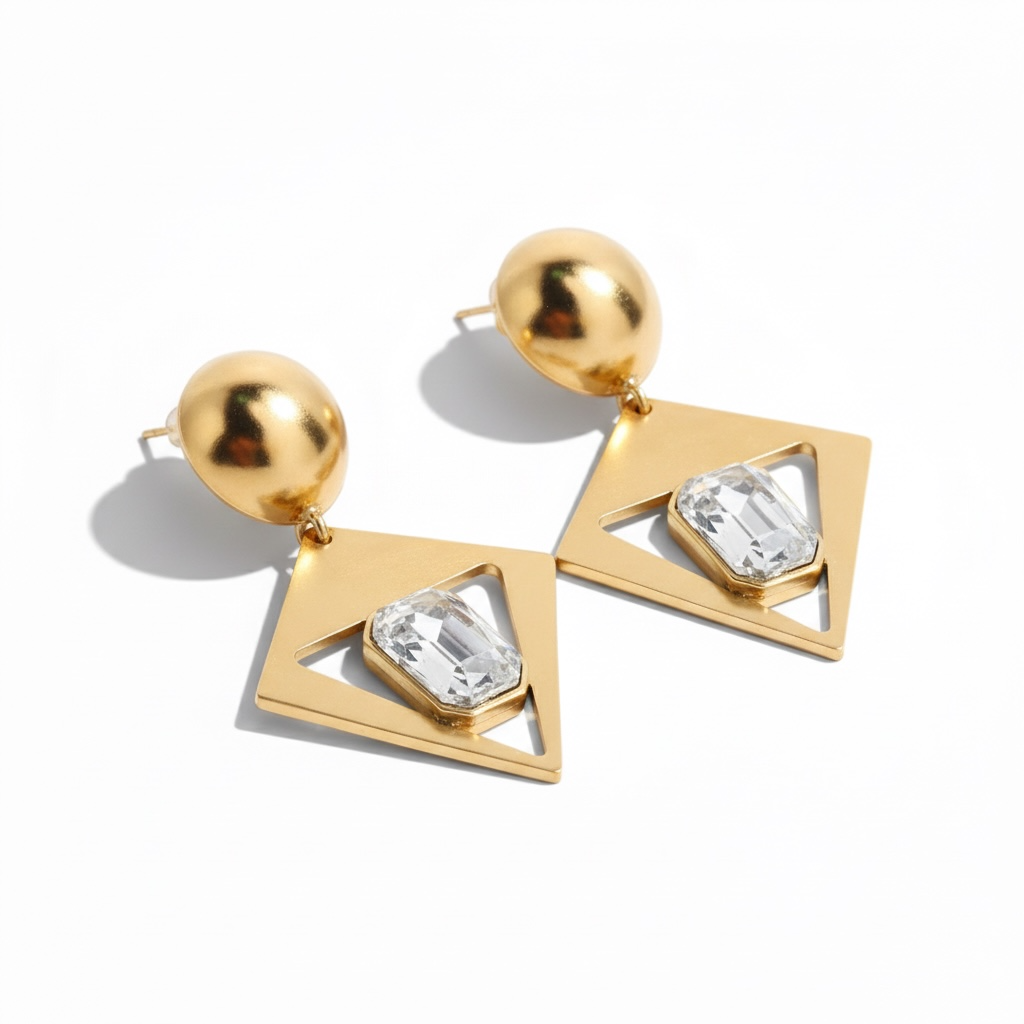 Radiant Geometric Drop Earrings