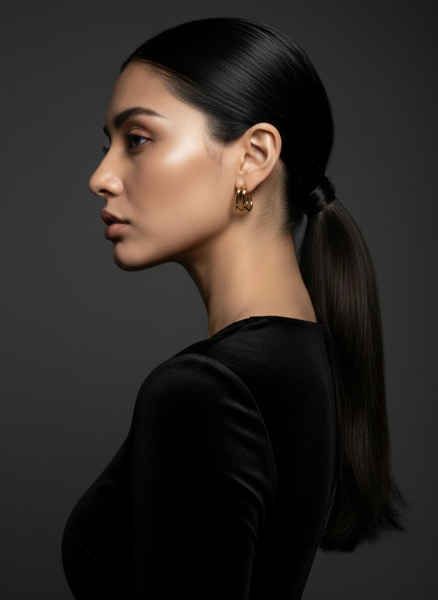 The Arc Double Hoops