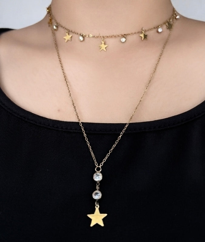 The Astra Star Layered Necklace