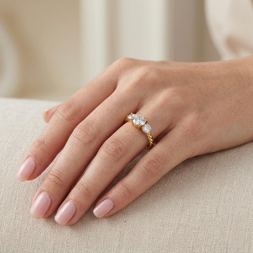 The Twisted Trio Ring