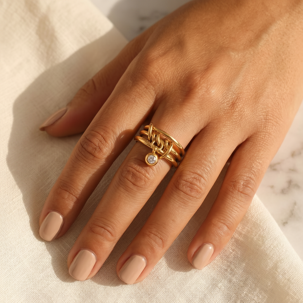 The Knot Charm Ring