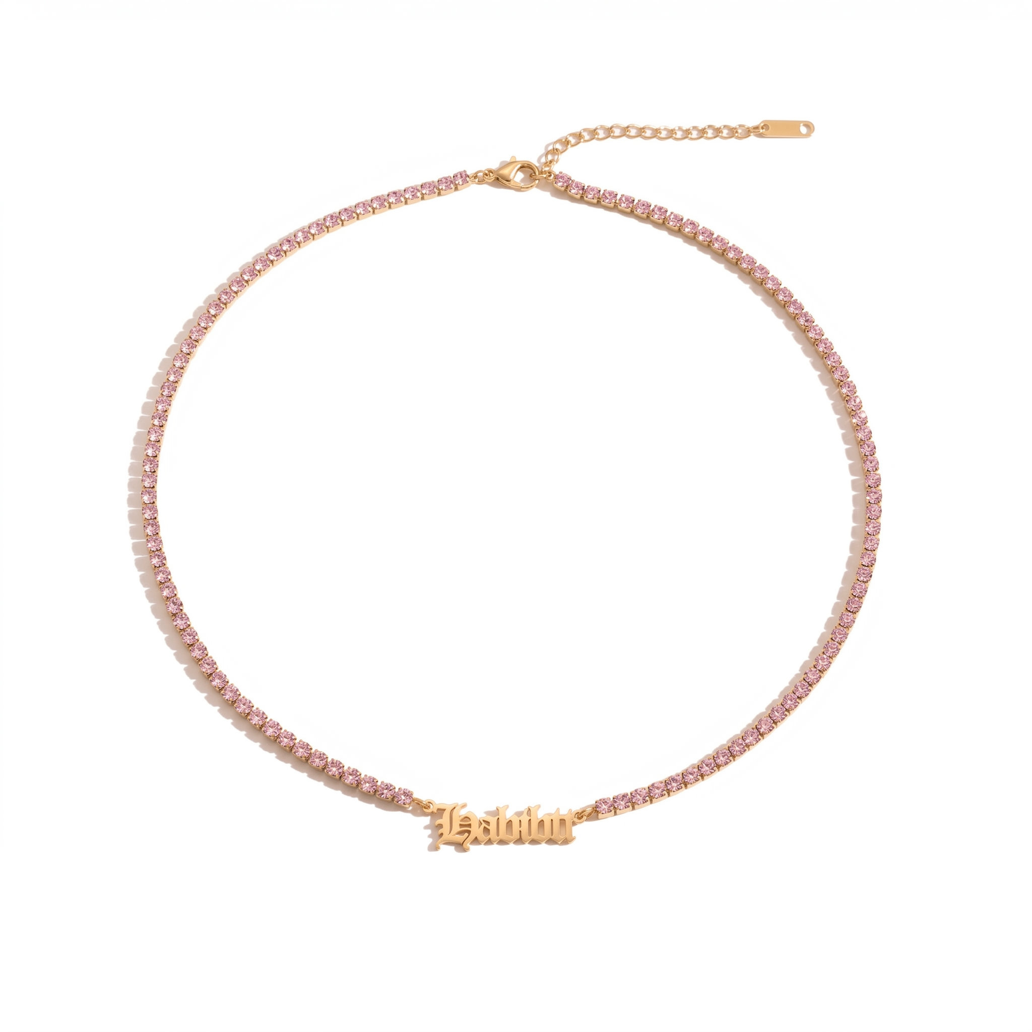 The Habibti Tennis Necklace