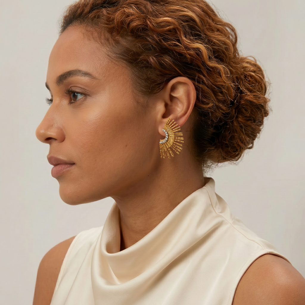 The Soleil Fan Earrings