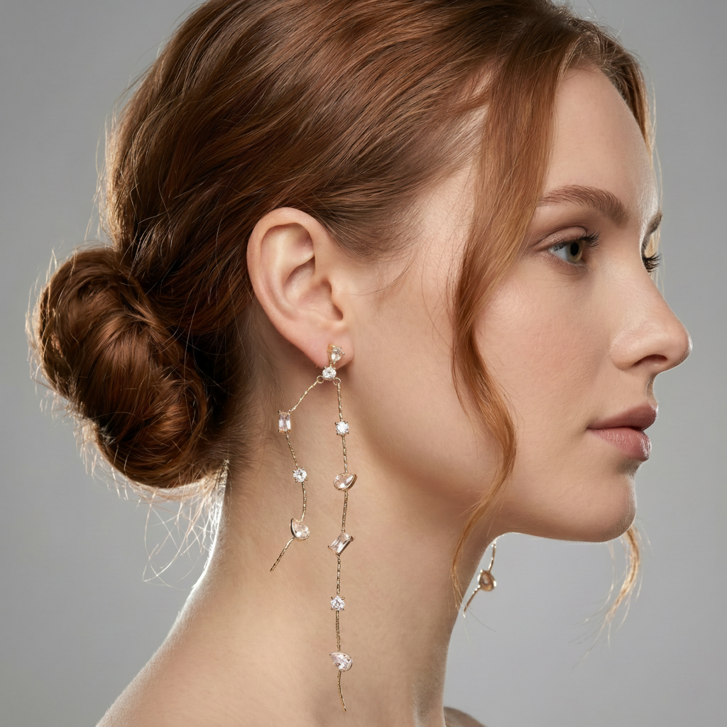The Cascadia Crystal Drop Earrings