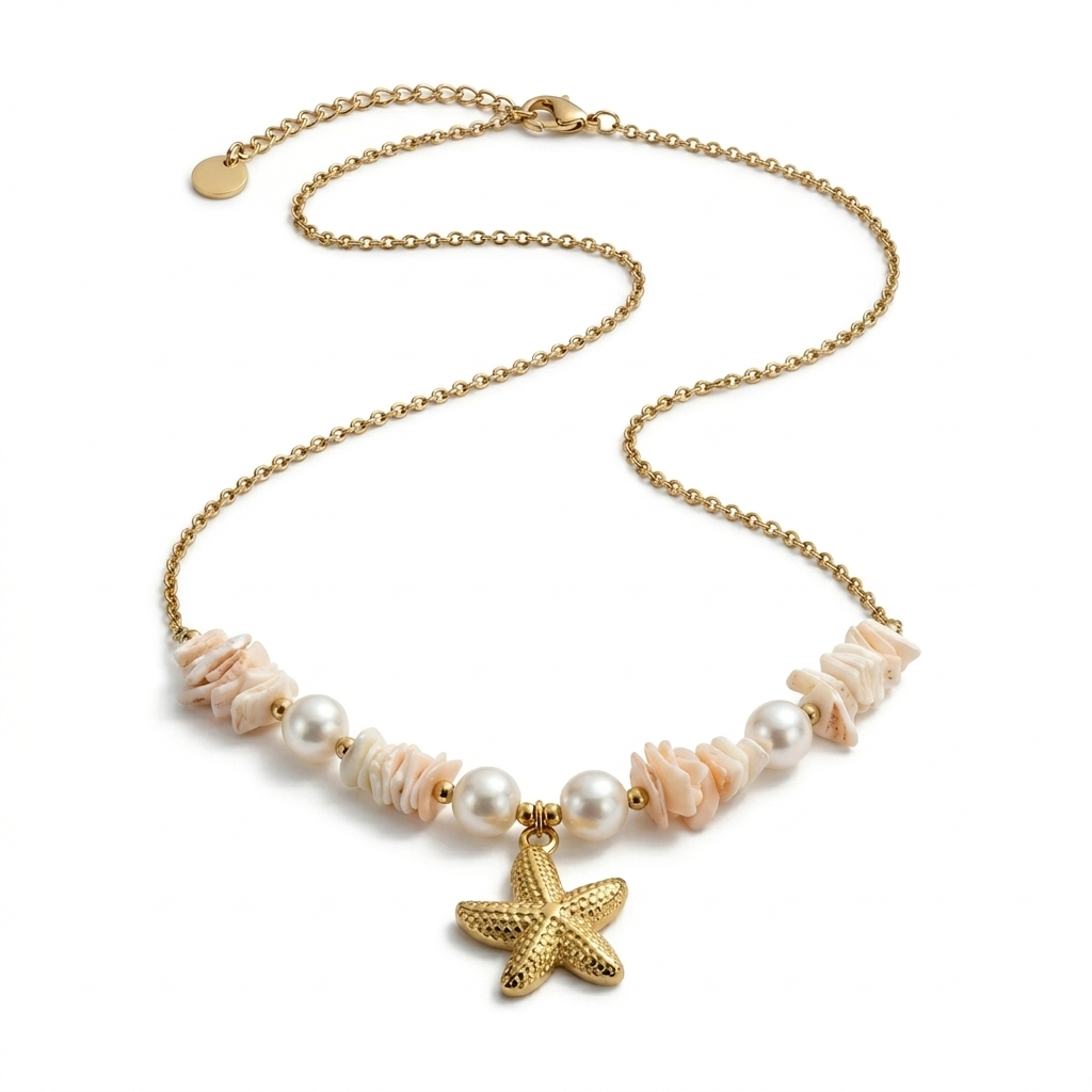The Rosé Starfish Necklace