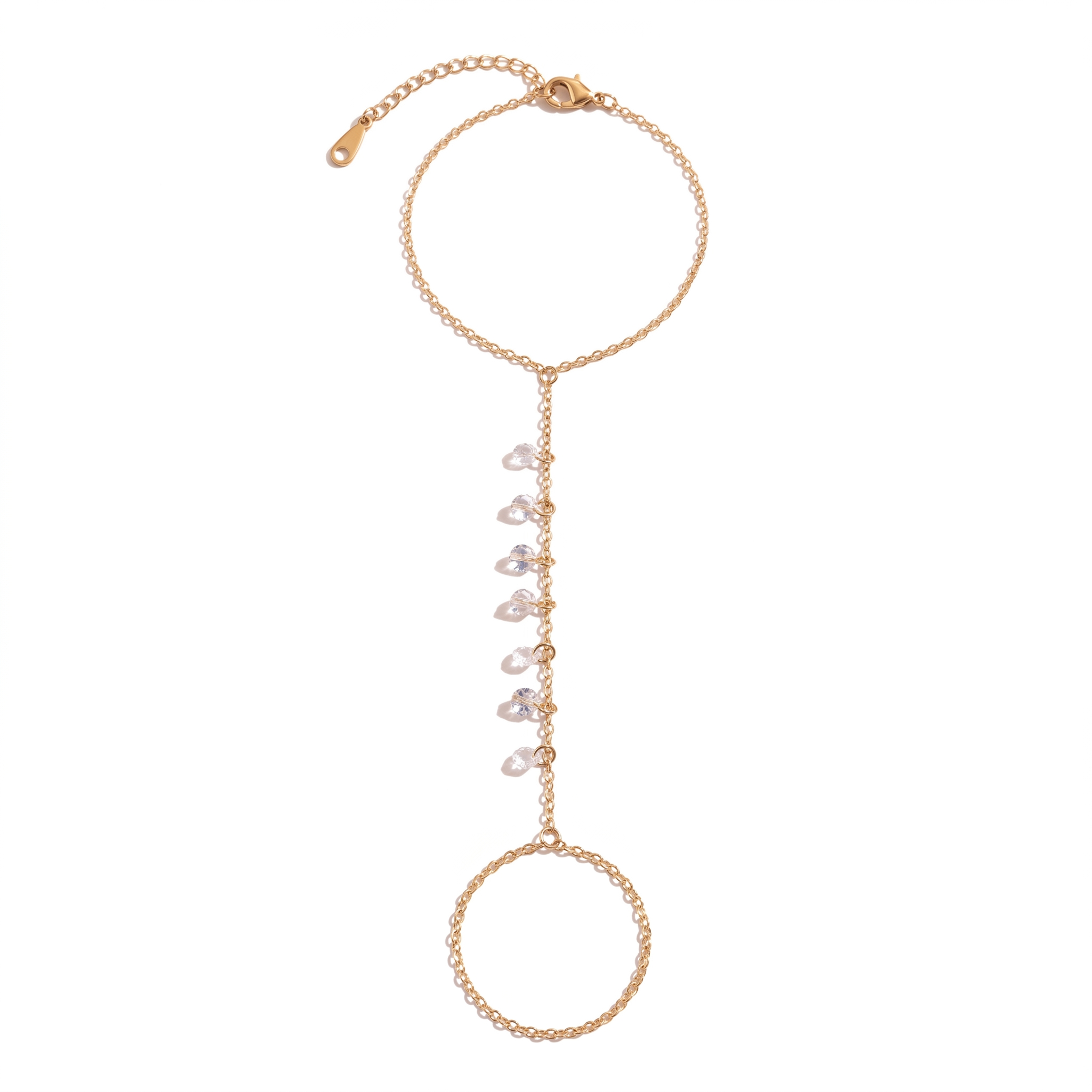 The Celeste Crystal Hand Chain
