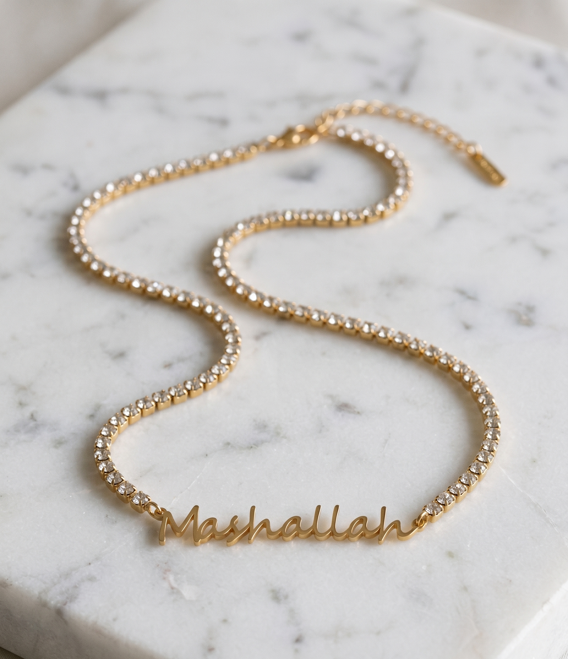 The Mashallah Tennis Necklace