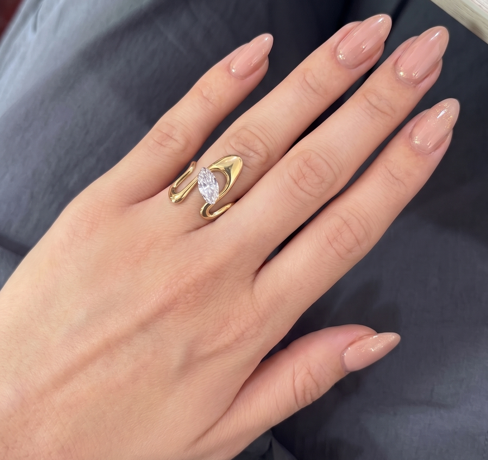 The Orbit Marquise Ring