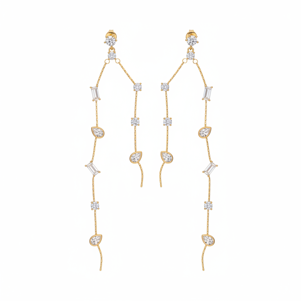 The Cascadia Crystal Drop Earrings