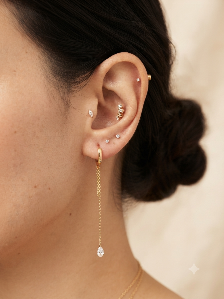 The Sway Chain Drop Hoops