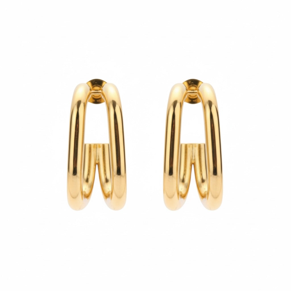 The Arc Double Hoops