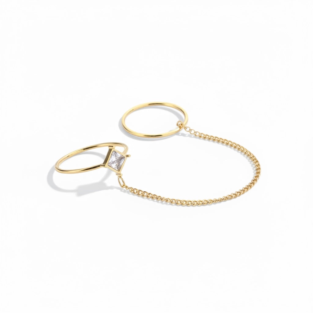 The Chain Link Double Ring