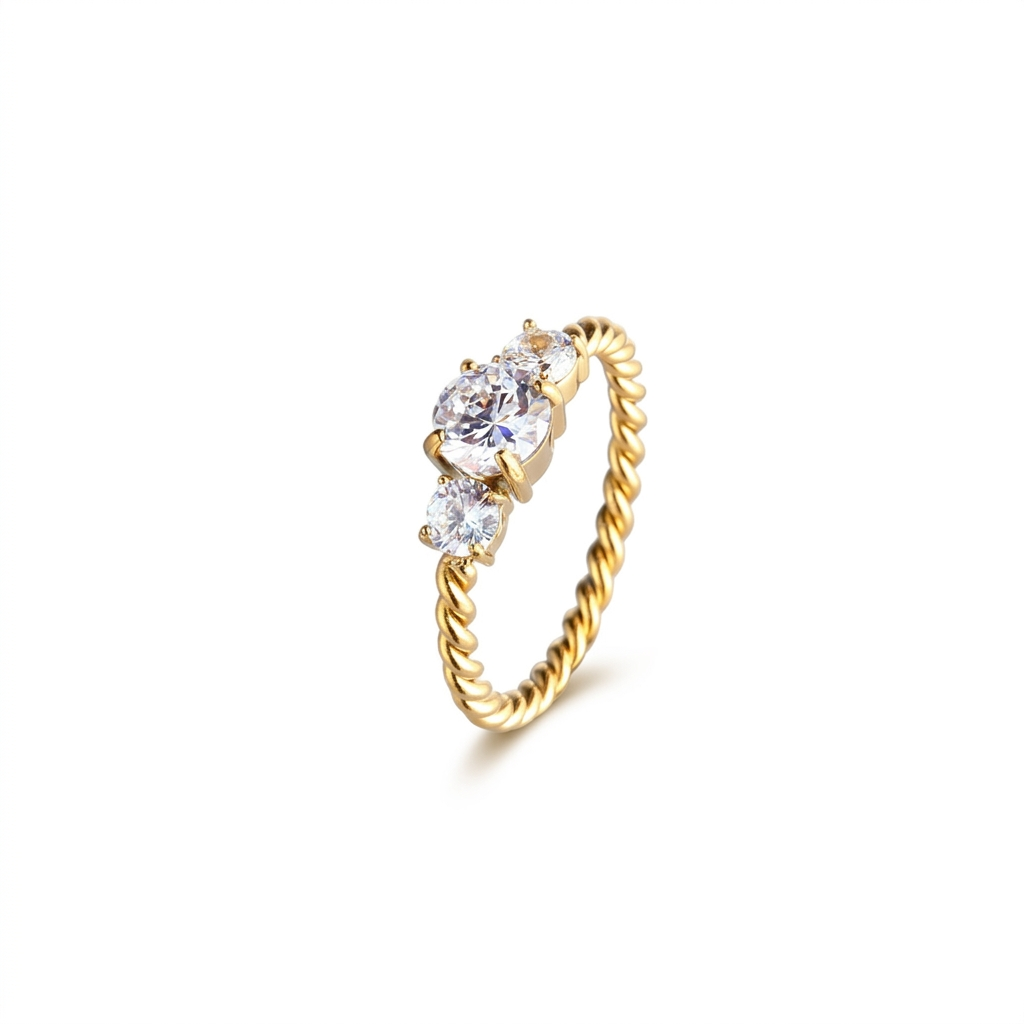The Twisted Trio Ring