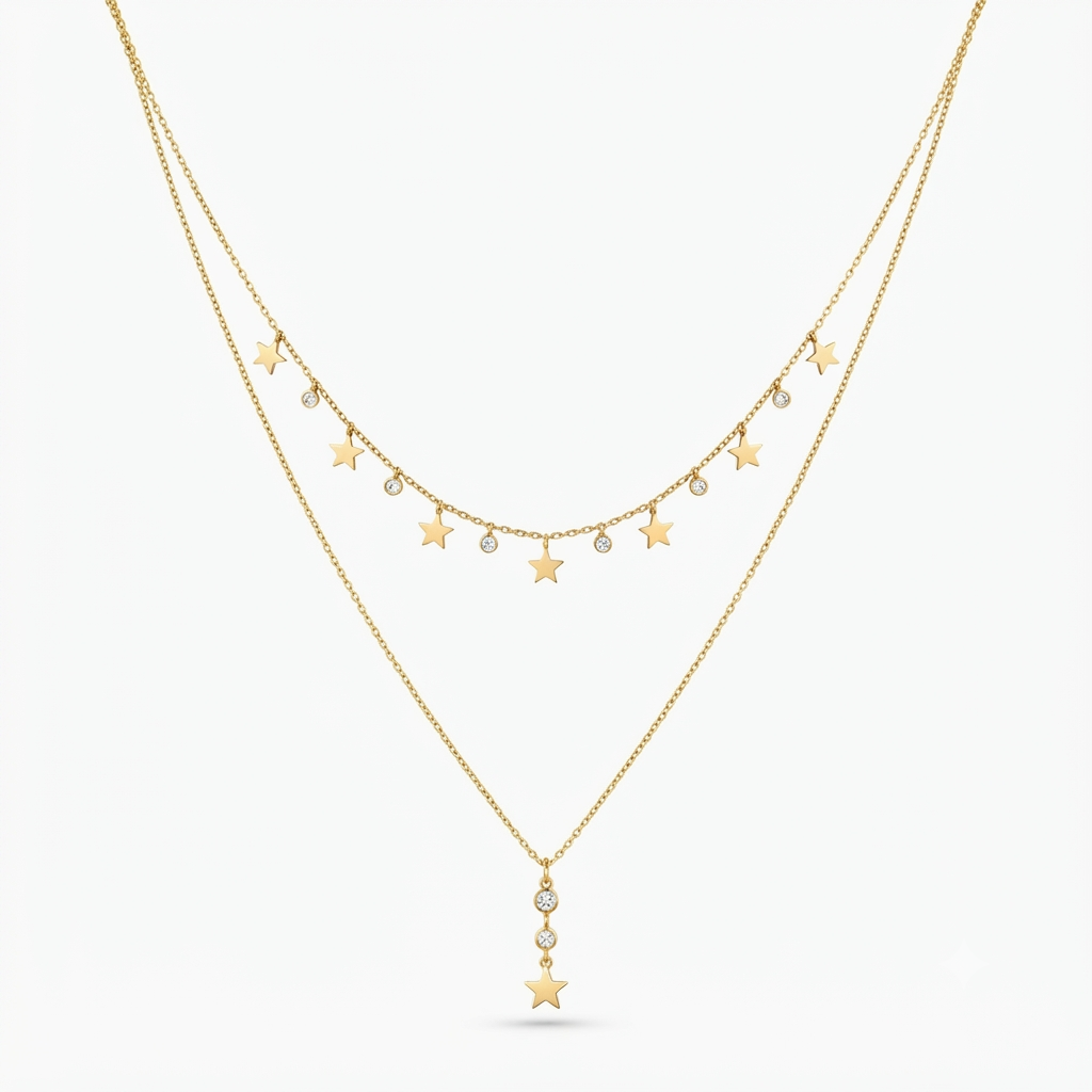 The Astra Star Layered Necklace