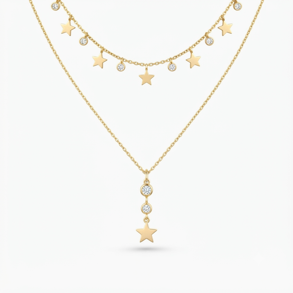 The Astra Star Layered Necklace