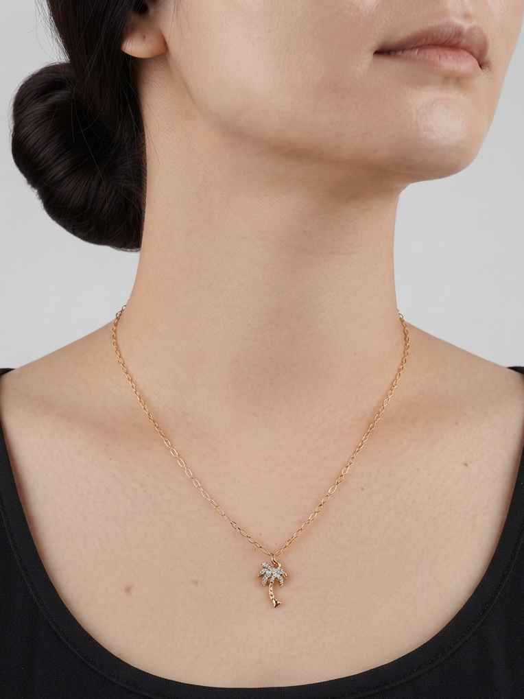 The Palm Crystal Necklace