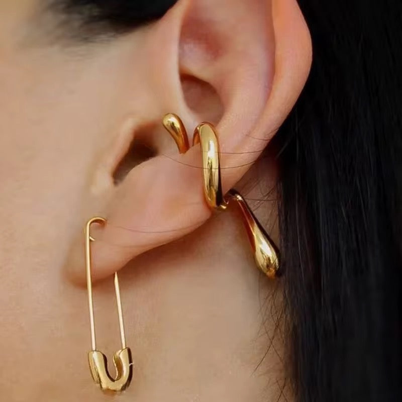 The Molten Wave Ear Cuffs