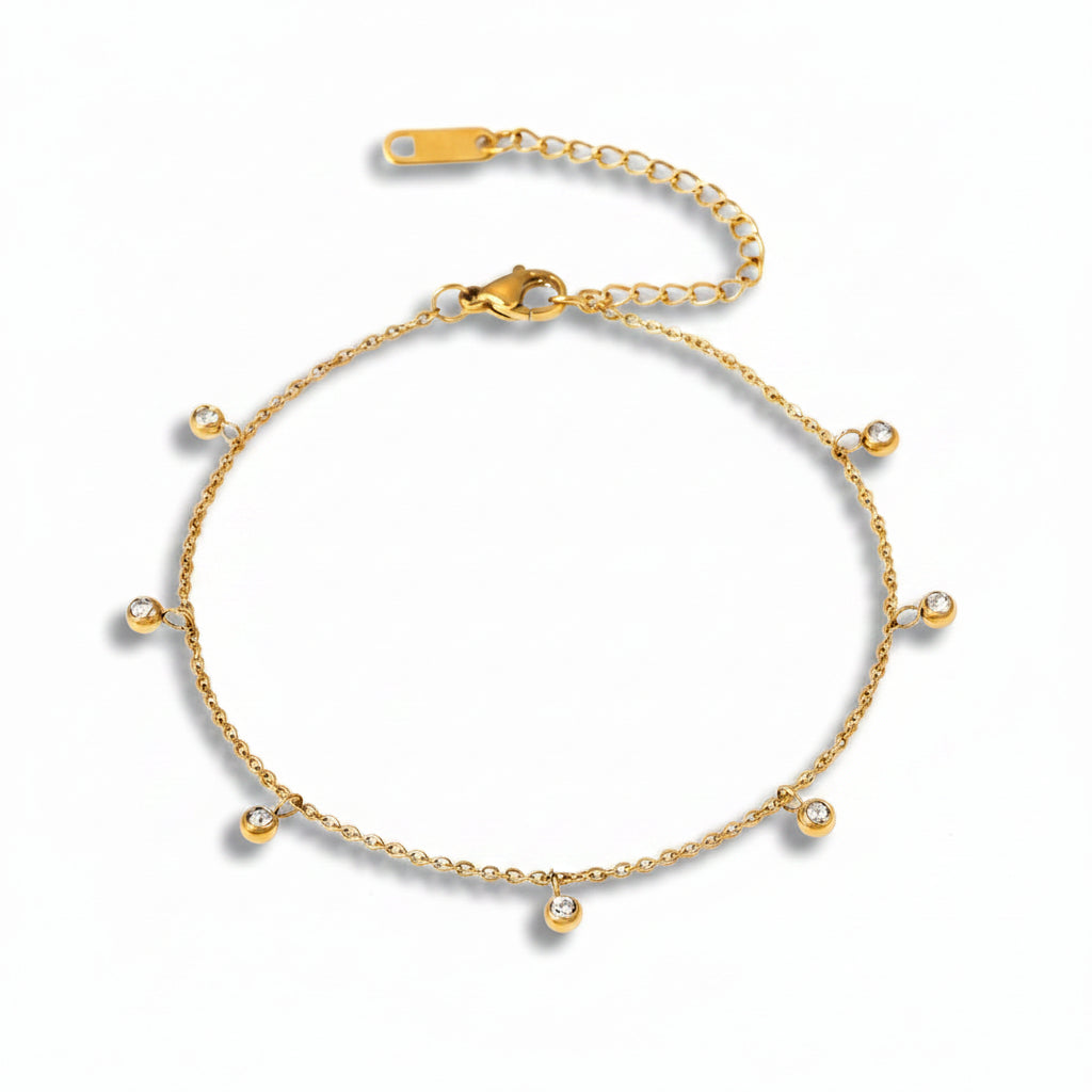 The Crystal Charm Anklet