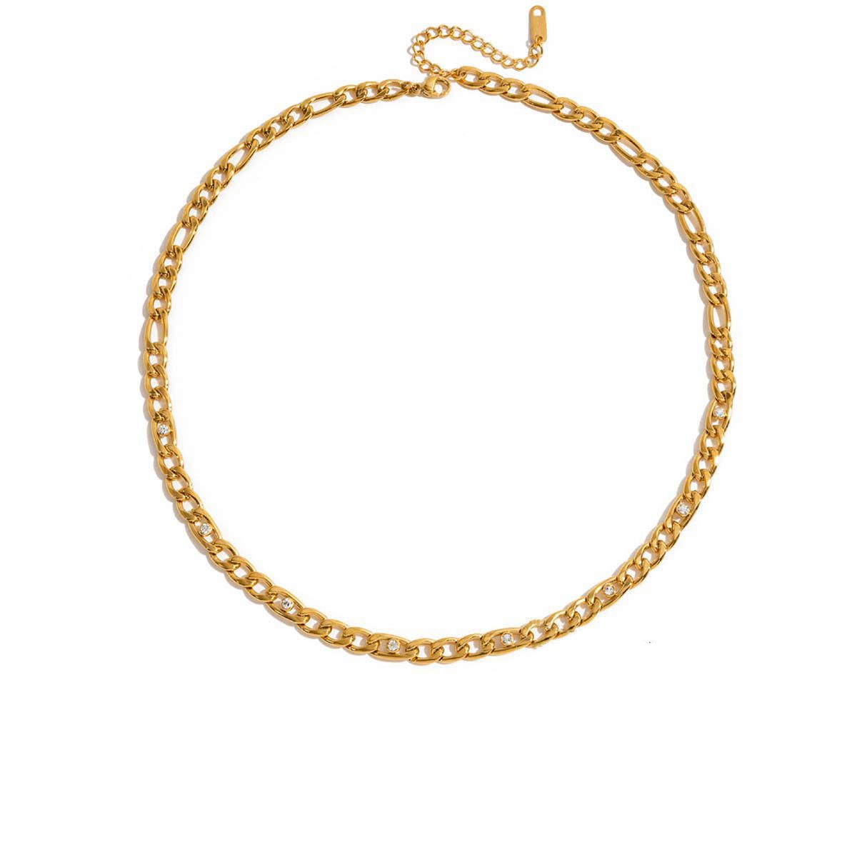 The Crystal Figaro Chain Necklace