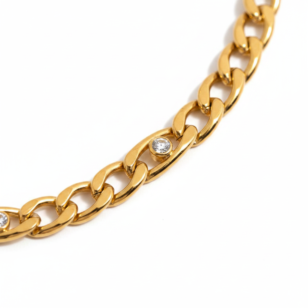 The Crystal Figaro Chain Necklace