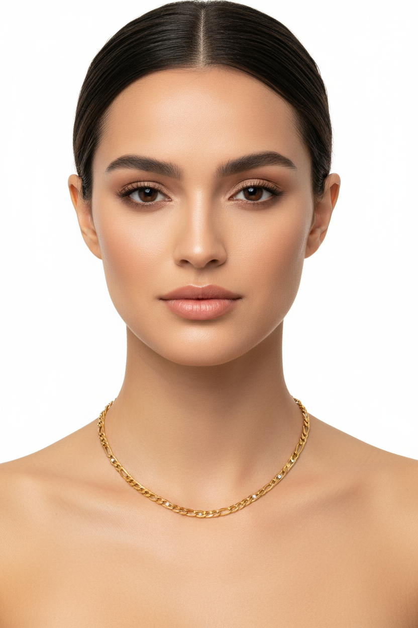 The Crystal Figaro Chain Necklace