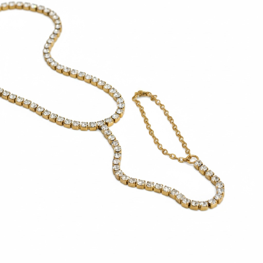 The Linked Tennis Hand Chain