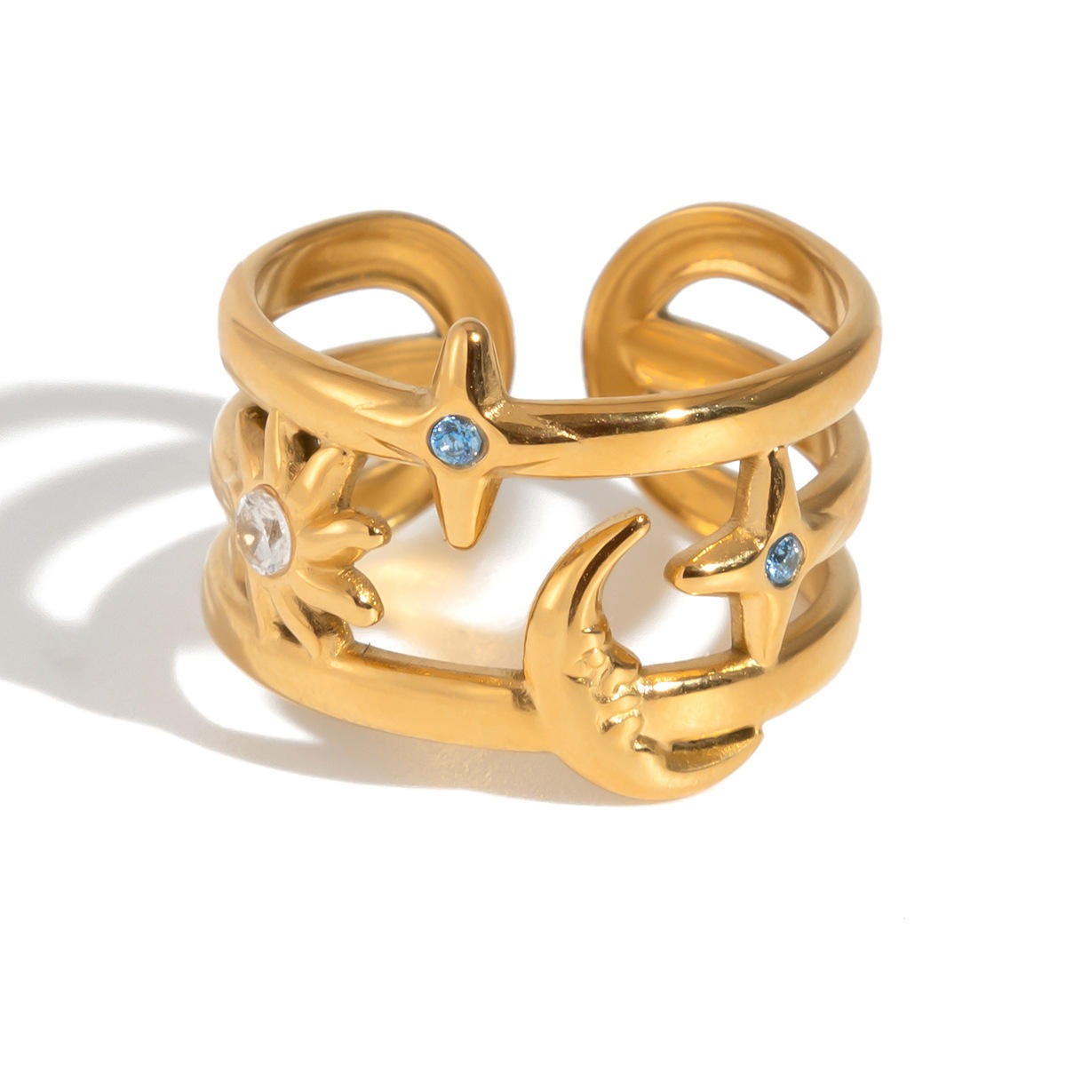 The Celestial Wide Band Ring