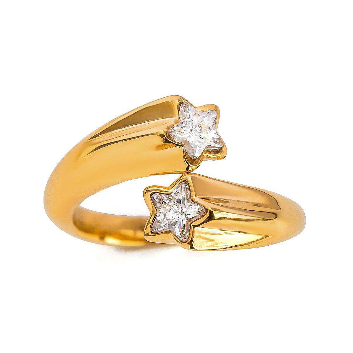 The Lyra Star Wrap Ring