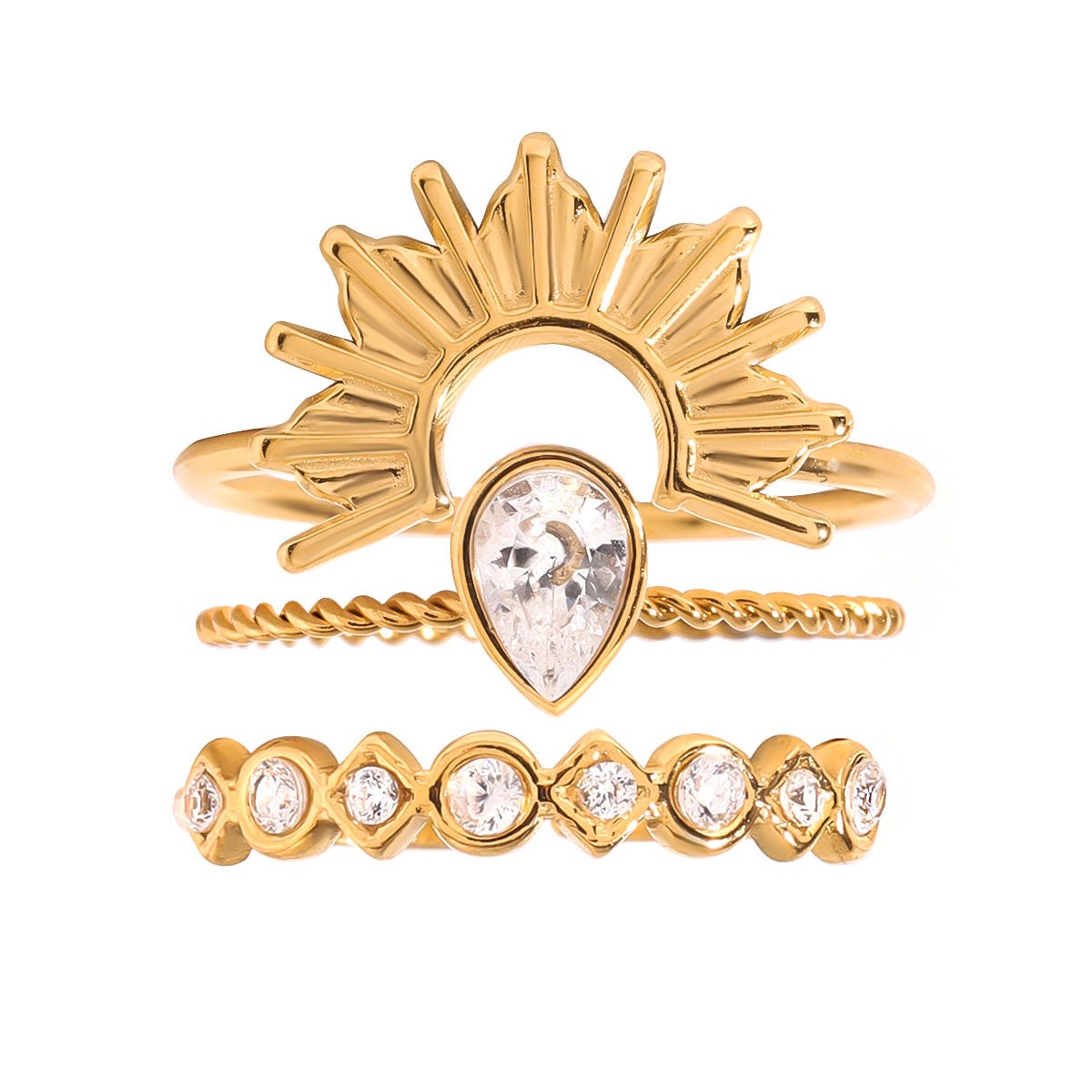 The Sunburst Trio Stack Set