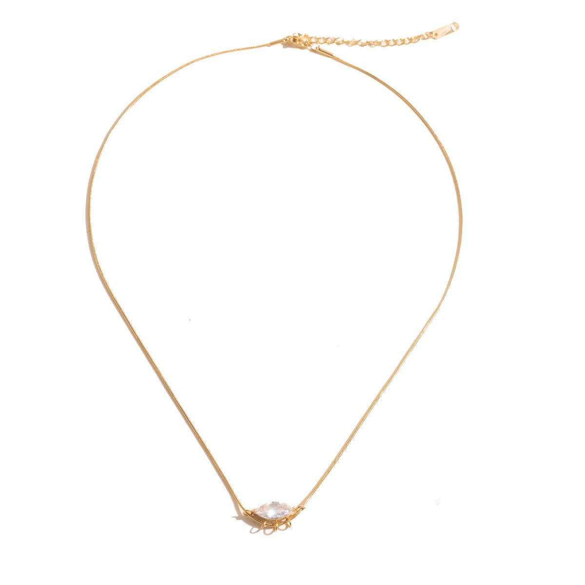 The Marquise Snake Chain Necklace