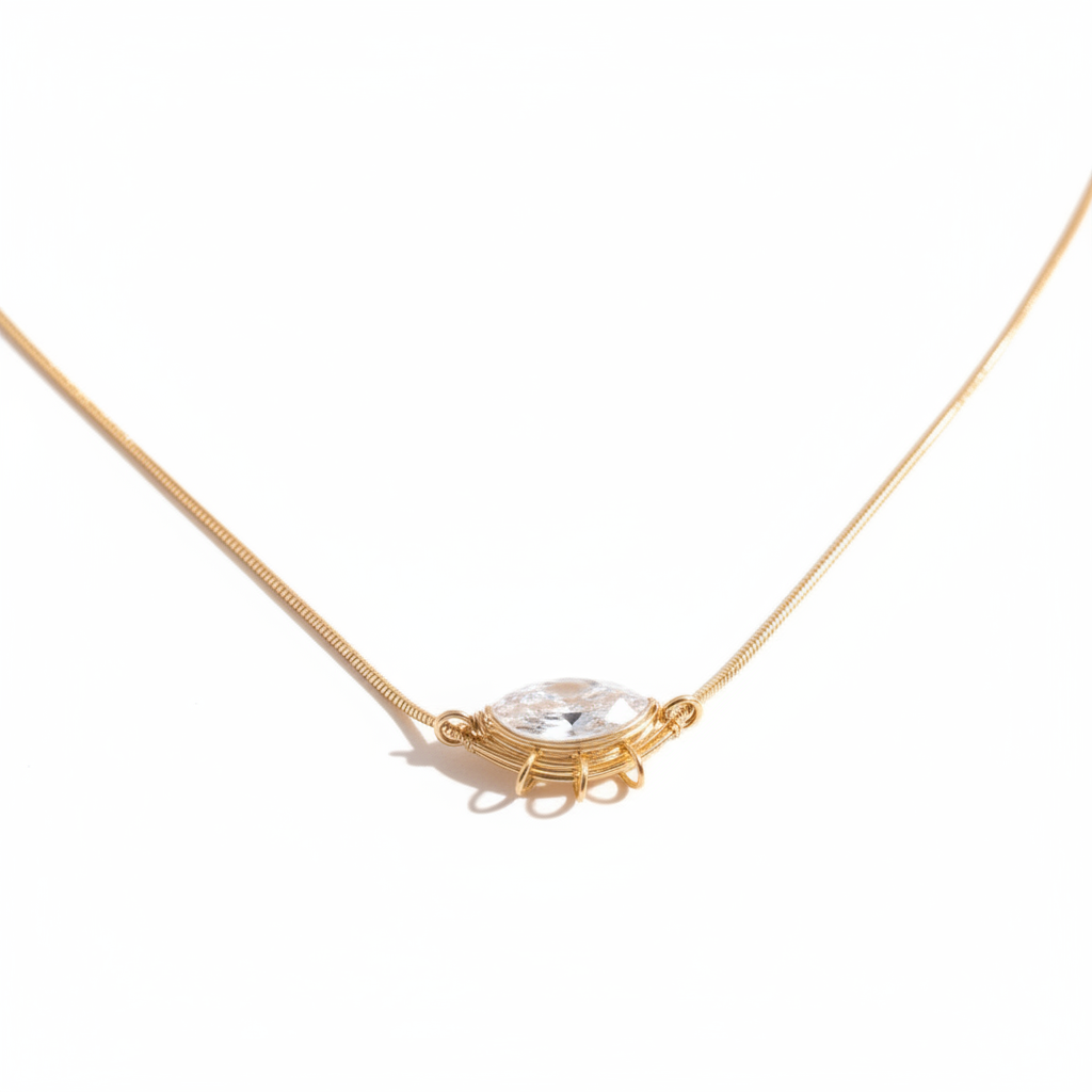 The Marquise Snake Chain Necklace