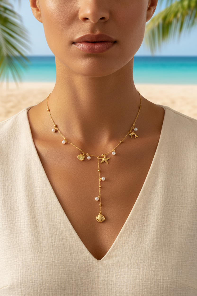 The Océan Lariat Necklace